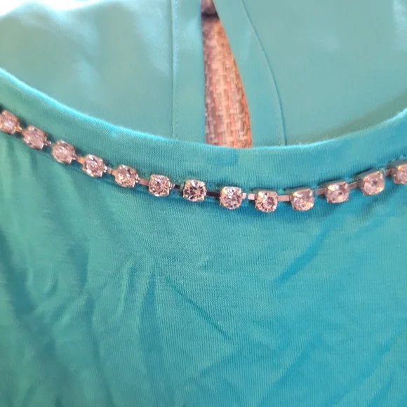 NWT 2X Jennifer Lopez Rhinestone Tunic - Picture 6 of 8